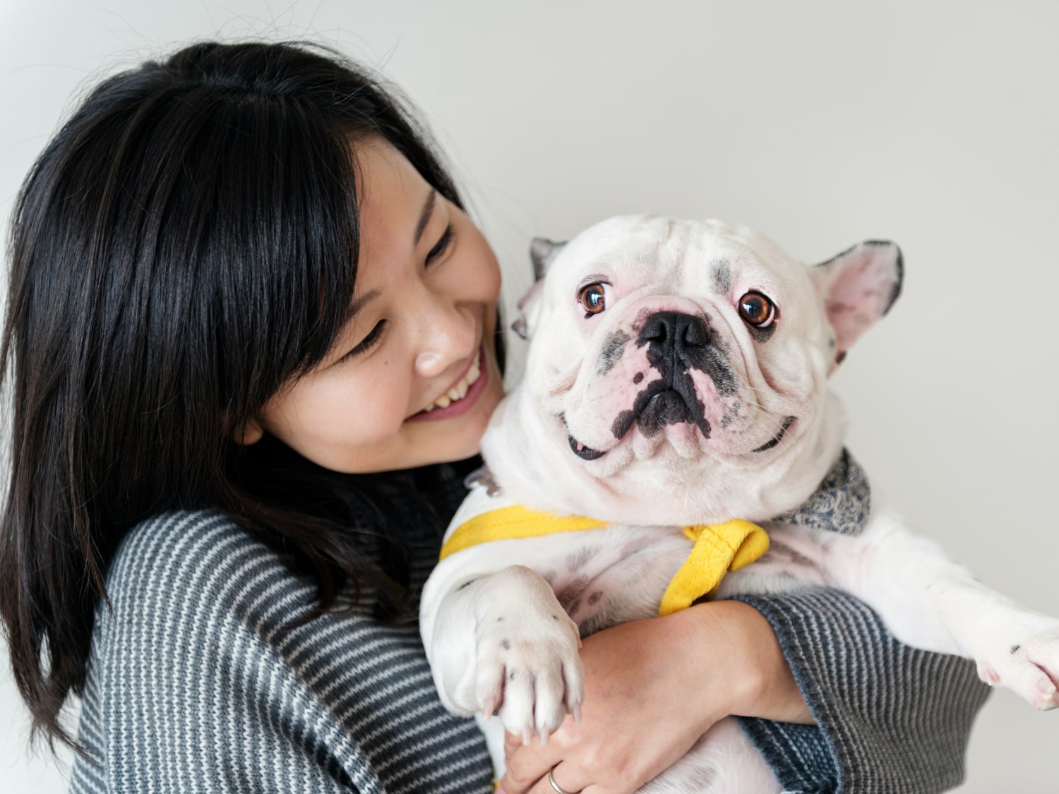 Record Release Form Banner Girl hugging her pet dog with love